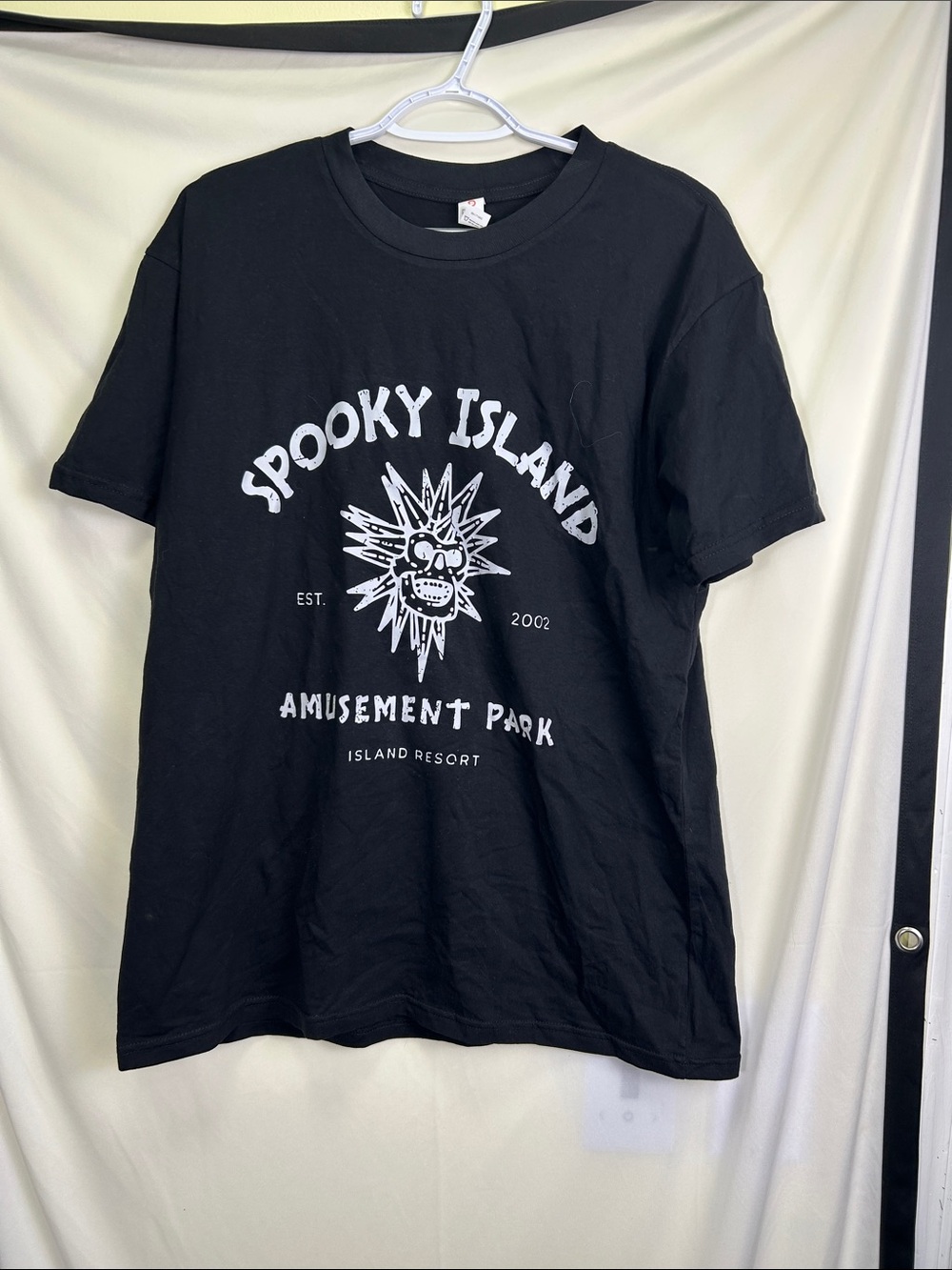 Spooky Island Black Graphic Tee